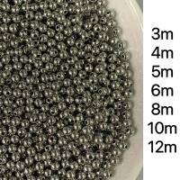 ราคา ลูกปัด เงิน ลูกปัดทอง ขนาดต่างๆ ลูกปัดพลาสติกสีเงิน สีทอง ทรงกลม สำหรับตกแต่งเครื่องประดับ งานฝีมือ งาน DIY (21086555740)