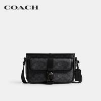 ราคา COACH กระเป๋าสะพายข้างผู้ชายรุ่น Beck Slim Crossbody In Signature Canvas สีเทา CM337 CHR (21569851580)