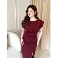 ราคา bacon Truffle Dress เดรสสาวอวบ เดรสออกงานสาวอวบ ชุดแต่งงานสาวอวบ ไซส์ใหญ่ Plus size XL 2XL 3XL 4XL 5XL (19849099260)