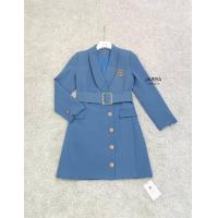 ราคา ป้าย Jariya เดรสทรงสูทคอปก กระดุมหน้า ผ้าเนื้อดีใส่สบาย (20675171200)