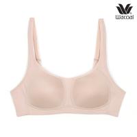 ราคา Wacoal Basic Bra ชุดชั้นใน ไม่มีโครง เสริมฟองบาง สีน้ำตาลไหม้ BT รุ่น WB9M33 WB9M25 เก่า seamless ไร้ตะเข็บ โอบกระชับรอบเต้า ตะขอหลัง 3 แถว วาโก (11082144181)