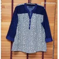 ราคา Cottonstore เสื้อผ้าไทยผญ กานดา หม้อห้อม แขนยาว ฝ้าย 100 cotton พื้นเมือง คราม ลูกไม้ เสื้อเบลาส์ สาวอวบ ชุดทำงาน ผ้าไทย เสื้อคนอ้วน เสื้อผู้ใหญ่ (10990951608)