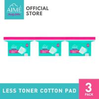 ราคา AIME สำลีแผ่น Less Toner Cotton Pad กิน Toner น้อยลงอ่อนโยนต่อผิว 3 กล่อง 240 แผ่น กล่อง (21576340607)