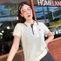 ราคา POLOLAND เสื้อโปโลหญิง สไตล์มินิมอล รุ่น Kgirl สีครีม 2 สี (18897140075)