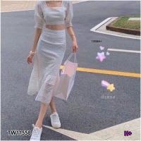 ราคา TW11558 Set เสื้อครอปคอเหลี่ยม กระโปรงยาวผูกหลัง สอบถามก่อนสั่งซื้อ (6515552409)