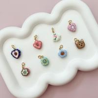 ราคา จี้ดินปั้นเพ้นมือ ฝังหินนำโชค Charm SS15 จี้ handmade สำหรับสร้อยข้อมือสร้อยคอ (21086657503)