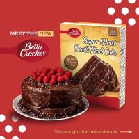 ราคา เบตตี้ ครอกเกอร์ ซุปเปอร์มอยส์ เค้ก ขนาด430กรัม Betty Crocker Super Moist Devils Food Cake Chocolate 430g (3328572913)