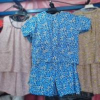 ราคา 10 Free Size เสื้อคอกระเช้า มีแขน ผ่าหน้าลายดอก เสื้อคนแก่ เสื้อ กางเกงขนาดอก 44 ยาว 42 กางเกงขา7ส่วนเอว 24 36 ยาว 52 (20233785139)