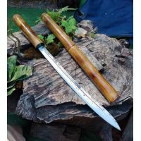 ราคา อีดาบ Thai Sword ดาบไทย มีดดาบ ดาบสั้น มาเชเต้ Machete ใบ 15 2 เหล็กผานไถ ตีร้อนชุบแข็ง ผิวไฟ ด้าม ฝักไม้ไผ่ (15929903709)