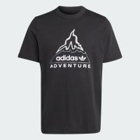 ราคา adidas ไลฟ์สไตล์ เสื้อยืดพิมพ์ลาย adidas Adventure ผู้ชาย สีดำ IL5183 (21454280068)