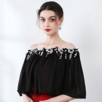 ราคา Taobao Collection เสื้อปาดไหล่แขนกลางผู้หญิงเสื้อชีฟองแฟชั่นผญลุคสาวหวาน (14299424451)