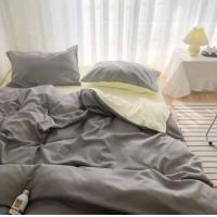 ราคา ผ้าปูที่นอนสีเทา รัดมุม รวมผ้านวม ลายสีเทา สีทูโทน สีพื้น ผ้านุ่มสบาย ซักง่ายแห้งเร็ว ขนาด 3 5 5 6 ฟุต (20623892456)