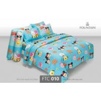 ราคา ผ้าปูที่นอนฟาวน์เทน FOUNTAIN รหัสสินค้า FTC010 ลายซูม ซูม สีฟ้า DISNEY TSUM TSUM ลิขสิทธิ์แท้ ขนาด 3 5ฟุต 5ฟุต และ 6 ฟุต สำหรับที่นอนสูง 13 นิ้ว (4681870800)