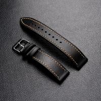 ราคา สายนาฬิกาหนังแว็กซ์ทำมือสายนาฬิกาหนังแท้แนววินเทจ18มม 19มม 20มม 21มม 22มม เหมาะสำหรับ Seiko Submariner (17966489729)