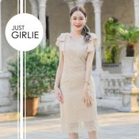 ราคา คอลเลคชั่นครีม น้ำตาล เดรสออกงานสีครีม ชุดลูกไม้ครีม ธีมสีครีม ชดราคาถูก มีไซส์ S M L XL (21602866332)