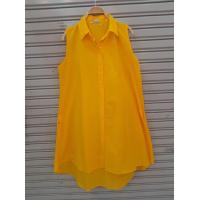 ราคา cotton dress ชุดเดรสสั้น แขนกุด คอปก ทรงน่ารัก สีพื้นสวยๆ (20995283944)