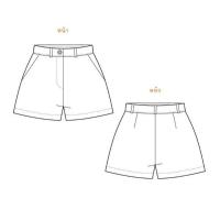 ราคา แพทเทิร์นตัดเสื้อครอปคอหัวใจกระดุมหลัง และแพทเทิร์นกางเกงขาสั้นซิปหน้า แยกซื้อเฉพาะเสื้อหรือกางเกงได้ (17379713950)