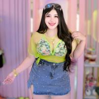 ราคา NT501 เสื้อแซ่บสงกรานต์2ชิ้น บราบิกินี่ เสื้อคลุม สาวอวบ (21580625063)