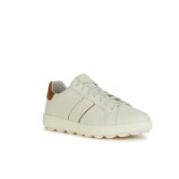 ราคา GEOX รองเท้าลำลองผู้ชาย รุ่น U SPHERICA VS EC4 WHITE LT BROWN U36FYCC0125M S4WTBR (21398004669)