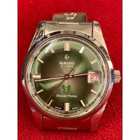 ราคา RADO ม้าเขียว 21 Jewels Green Horse ระบบไขลาน ตัวเรือนสแตนเลส นาฬิกาผู้ชาย มือสองของแท้ (20280676614)