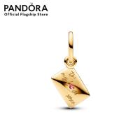 ราคา Pandora Love envelope 14k gold plated dangle with red cubic zirconia เครื่องประดับ ชาร์ม ชาร์มสีทอง สีทอง ชาร์มทอง ทอง ชาร์มสร้อยข้อมือ (21161172891)