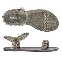 ราคา Holster Sunlight Clear Black Glitter HST150CBG รองเท้าส้นแบนแบบรัดส้น (7204098244)