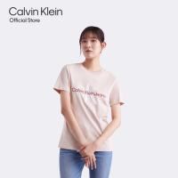 ราคา CALVIN KLEIN เสื้อยืดแขนสั้นผู้หญิง ทรง Straight Monologo รุ่น J218885 TF6 สี Rose (21528352105)