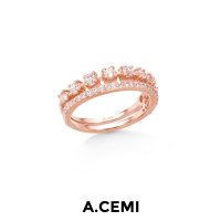 ราคา A CEMI Aki Ring แหวนเงินชุบทอง 18K (21534302555)