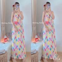 ราคา เดรสอัดพลีทลายดอกน่ารักๆ (20543706364)