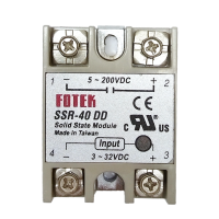 ราคา โซลิดสเตตรีเลย์dc 40A 5 200V SSR 40DD โซลิดสเตตรีเลย์ 40 แอมป์ดีซี Solid State Relay SSR 40DD โซลิดสเตทรีเลย์ (2632400915)
