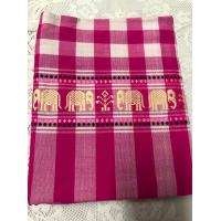 ราคา ผ้าขาวม้าทอมือ ตาสก๊อต ปักลายช้าง (21348814181)