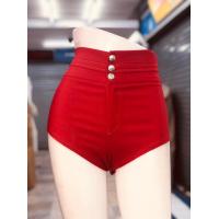 ราคา กางเกงแดนซ์เซอร์ กางเกงโค ขาสั้นเอวสูงแต่งเอวสามกระดุมซิปหน้า (20304208334)