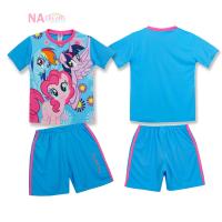 ราคา My Little Pony ชุดเซตเด็ก ลายลิขสิทธิ์แท้ ชุดเสื้อกางเกง ชุดเด็กผู้หญิงลาย โพนี่ My Little Pony จาก NADreams ชุดเด็กหญิง สีฟ้า (19674935892)
