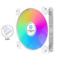 ราคา Fan Case 12cm 6PIN RGB Lovingcool YK 01 Black White พัดลมเคส ขนาด 12 ซ ม (21200924536)