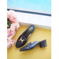 ราคา ส่งเร็วพิเศษ Sz 36 42 รองเท้าส้นสูงทรงหัวแหลม เปิดส้น แต่งอะไหล่ H งานเก๋สวยมากค่ะ (4155770505)