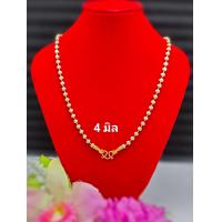 ราคา สร้อยคอเม็ดขาวล้วน สร้อย3มิติ ลายเม็ดมะยม (21604122956)