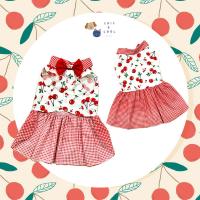 ราคา ชุดคู่หมาแมว เสื้อหมา เสื้อแมว ชุดเดรสหมาแมว ลาย Cherry (21502285581)