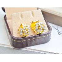 ราคา ต่างหูทองไมครอน ต่างหูทองชุบ เศษทองคำแท้ ตุ้มหูทองไม่ดำ ชุบทอง 24K ไม่ลอก ไม่ดำ (20615793172)