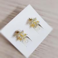 ราคา ต่างหูทองไมครอน ต่างหูทองชุบ เศษทองคำแท้ ตุ้มหูทองไม่ดำ ชุบทอง 24K ไม่ลอก ไม่ดำ (21383576633)