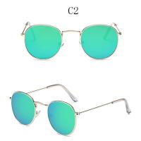 ราคา แว่นกันแดด UV400 กรอบแว่นโลหะสีทองรูปหยดน้ำ เลนส์ สี ดำ สีเหลือง สีชมพู สีเขียว ใส่สวยทุกรูปหน้า แถมซองแว่น (14291116945)