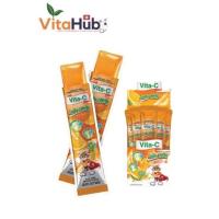 ราคา กล่อง10ซอง Vita C Jelly Strip Orange Flavor เยลลี่ รสส้ม ผสมวิตามินซี สำหรับเด็ก VITAMIN C 50mg (20465158366)