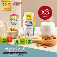 ราคา แพ็ค3 นมอัลมอนด์สูตรเอทูซิงค์ผสมวิตามินรวม ขนาด 180 ml x 3 กล่อง Almond Milk with A to Zinc 137 Degrees Brand (21543814268)