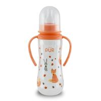 ราคา PUR ขวดนมทรงถั่วพร้อมมือจับ พร้อมจุกนมขนาดกลาง 8 ออนซ์ (480486257)