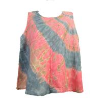 ราคา เสื้อมัดย้อมผู้หญิง เสื้อแขนกุด เฉดสีพาสเทล เสื้อฤดูร้อน อกเสื้อ 40นิ้ว เสื้อยาว 21นิ้ว เสื้อชายบาน ใส่สบาย ผ้าแมมเบิร์ต (21491219127)