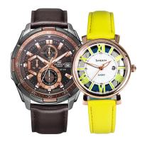 ราคา Casio นาฬิกาข้อมือนาฬิกาผู้ชายและผู้หญิงนาฬิกาคู่รักนาฬิกาควอตซ์สายหนังกันน้ำลำลองแฟชั่นหนึ่งคู่539 5010 (19882816220)