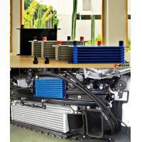 ราคา ออยคูลเลอร์ Oil Cooler มี 4 ขนาด 7 10 13 และ 15 แถว สีน้ำเงิน หัว AN10 ออย คูลเลอร์ (15210921357)