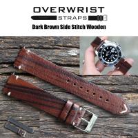 ราคา สายนาฬิกา สายหนังรุ่น Side Stitch Wooden 182022mm (16541913180)
