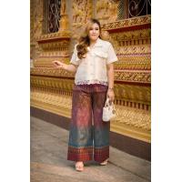 ราคา TR12 กางเกงลายไทย 6 สี เสื้อผ้าพลัสไซส์ Plussize Fashion ชุดคนอ้วน แฟชั่นสาวอวบ (21615801034)