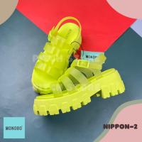 ราคา Monobo รองเท้ารัดข้อผู้หญิงส้นสูง 2 นิ้ว รุ่น NIPPON 2 5 8 (21548756340)