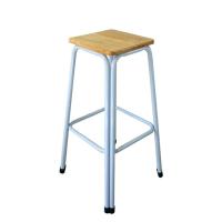 ราคา เก้าอี้ขาคู่ สีขาว ขนาด 18 24 30 นิ้ว ยางพารา โดนน้ำได้ เก้าอี้หน้าไม้ (21436604741)